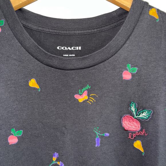Coach Garden Print T Shirt - Picture 2 of 6
